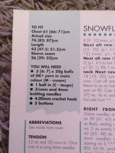VINTAGE CREATIVE NEEDLES PATTERN - SNOWFLAKE SPECIAL KNITTING & CROCHET PATTERN - Picture 3 of 3