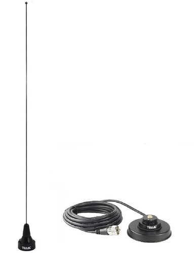 Czarna mobilna antena radiowa VHF UHF przestrajalny otwór bagażnik magnes mocowanie PL259 1113B - Zdjęcie 5 z 6