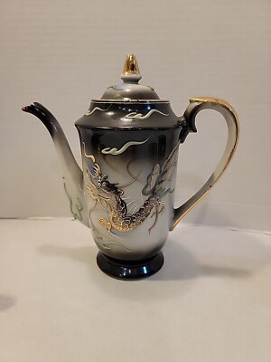 Vtg Maruku China Japanese Dragonware Tea Set Hand Painted Moriage