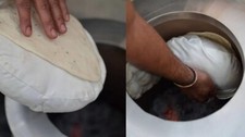 tandoori gaddi making bread (   Making of Naa...