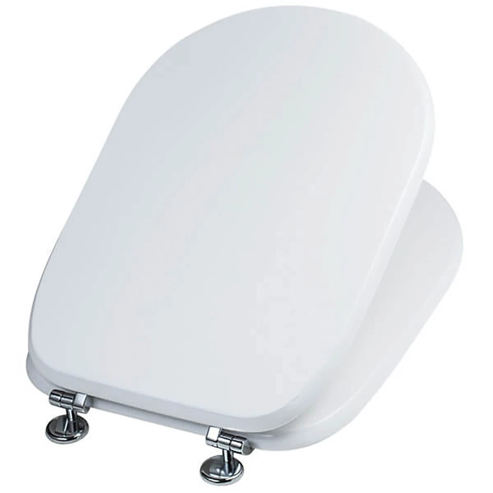 sedile copriwater cesame sintesi asse copri wc vaso tavoletta ciambella di legno - Immagine 4 di 4