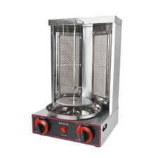 3000W Edelstahl Gas Döner Kebab Maschine LPG Dönergrill Tischgrill BBQ Grillofen