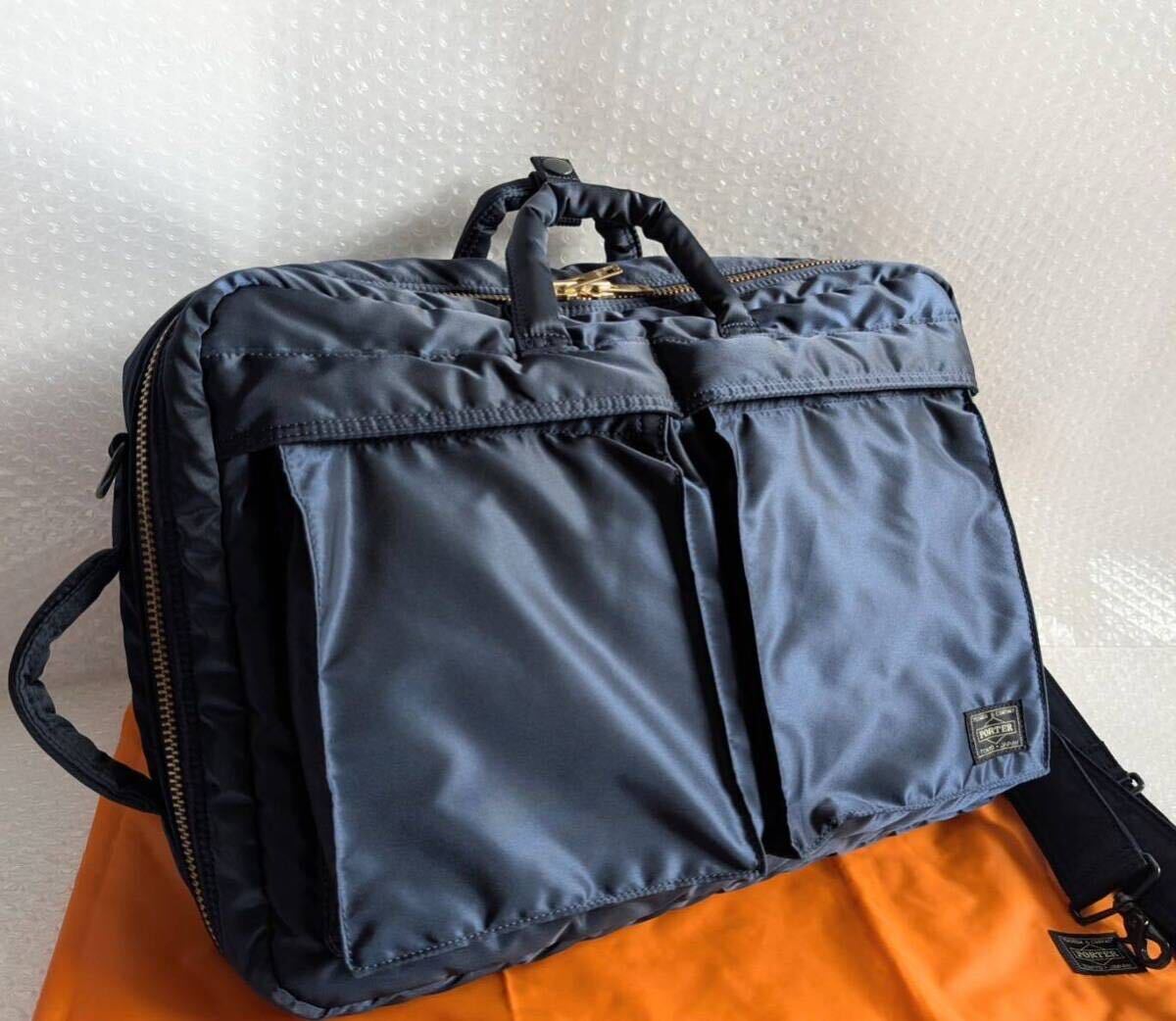 Yoshida PORTER Tanker 3Way Briefcase Iron Blue Navy Backpack