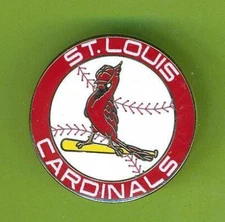 High Quality 1" Enamel Lapel Pin - St. Louis Cardinals  Retro   Free Shipping