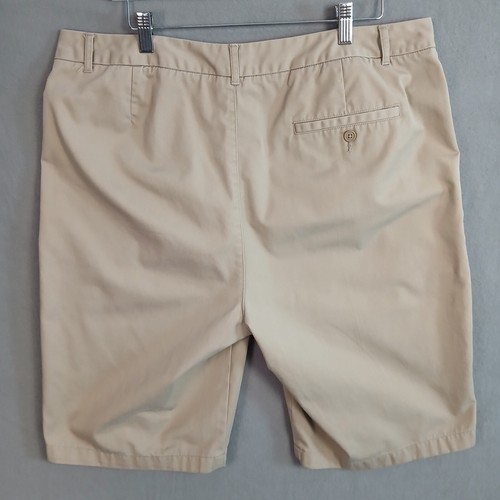 Lands End Women's High Rise Chino 12" Khaki Shorts Size 16W 36x12 Tan - Picture 2 of 12