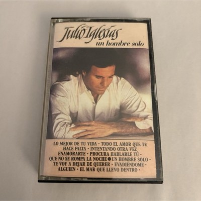 Julio Iglesias Un Hombre Solo Cassette Album CBS 1987 Pop DJC-50337