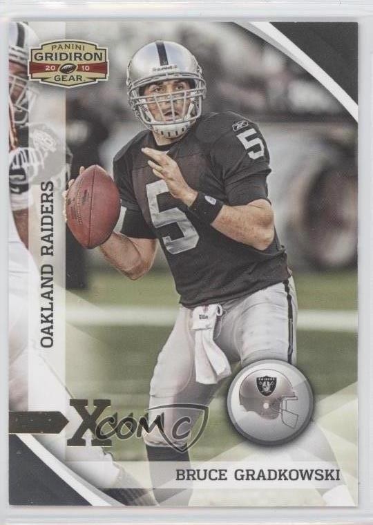 2010 Panini Gridiron Gear Gold X's 99/100 Bruce Gradkowski #108 0q3