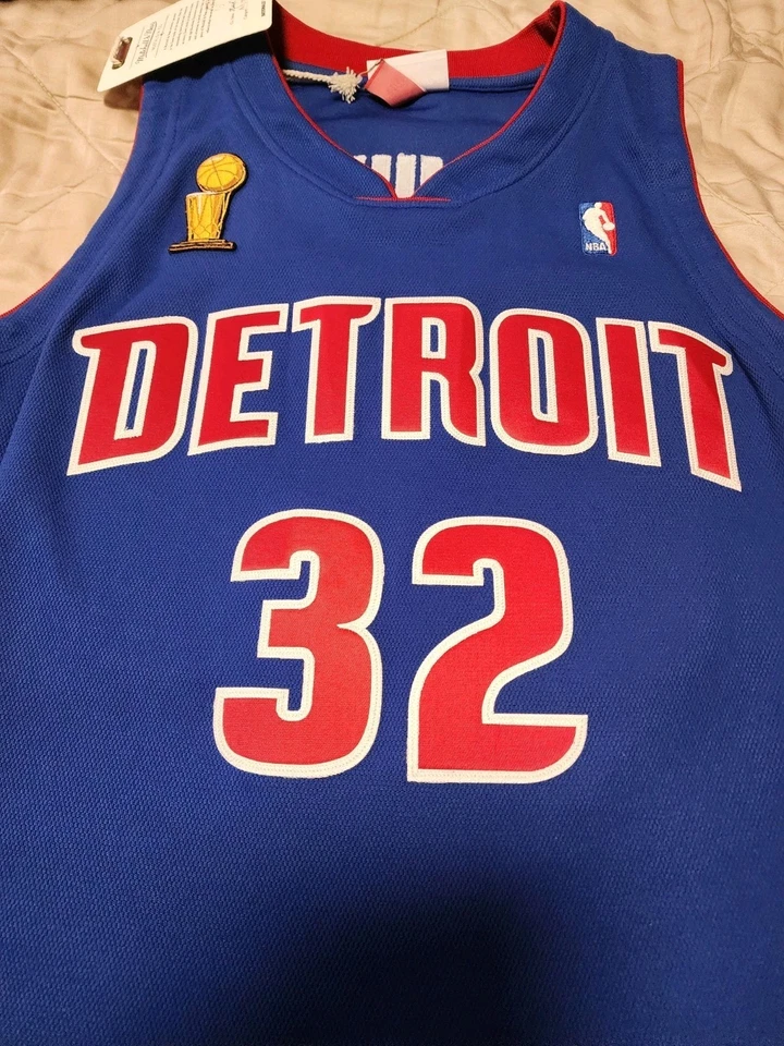 Detroit pistons jersey Rip Hamilton Blue Authentic Large - Image 4 of 4