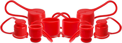 Dust Caps Plugs for 1/2'' Flat Face Hydraulic Quick Connect Couplers, 4 Sets Rubb