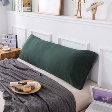 "Jersey Knit Pillowcase, All Season, Soft, Cozy, 100 Cotton, Dark Green, Body "