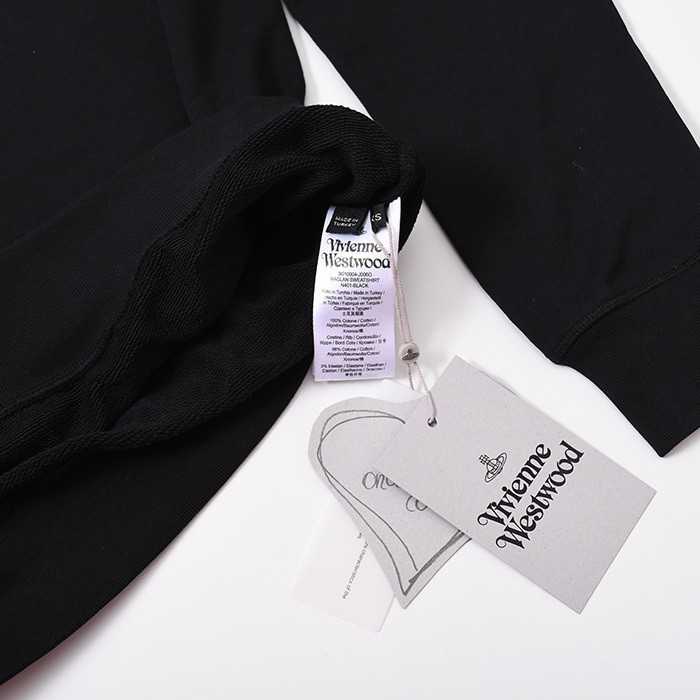 Vivienne Westwood RAGLAN Sweatshirt Black Women's Size M