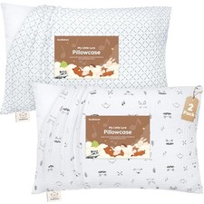 Cotton Muslin Toddler Pillowcase 13x18 Only, 2-Pack 2-Pack, 13x18 Nordic