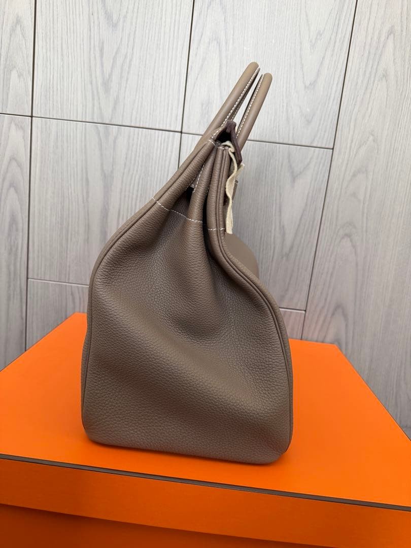 Unused HERMES Hautacrois 40 Etoupe Hermes Silver Z engraved image 4