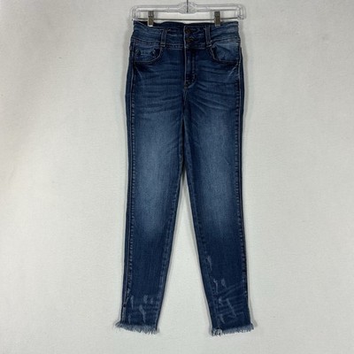 Kancan Skinny High Rise Jeans Womens 26 Blue Denim Medium Wash Casual Stretch