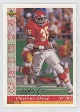 1993 Upper Deck Christian Okoye #396 kq9