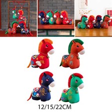 Chinese New Year Horse Stuffed Animal Souvenir Mascot Collection Table Ornament