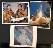 Lot of 3 Vintage NASA 8x10 Photos Columbia Space Shuttle