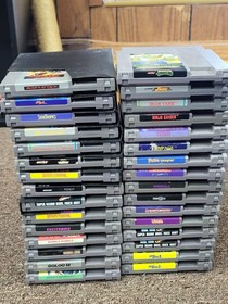 NES Console Bundle With 8 Controllers, NES Advantage, 4 Way, And 30 Games