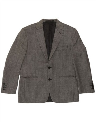 Marks & Spencer Herren Slim Fit 2 Knopf Blazer Sakko UK 40 Large Schwarz CL07