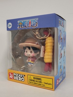 3D Figure Pocket Hero Key Chain - One Piece 3'' SD Chibi Luffy NEW Anime Toys
