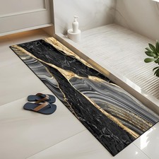 Black and Gold Bathroom Rugs Marble Long Runner Rug Bath Mats Gold Bathroom
