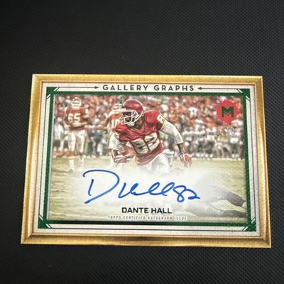 Dante Hall 2024 Topps Motif - #GG-DHA Gallery Graphs Winsor Green 4/8 RARE 