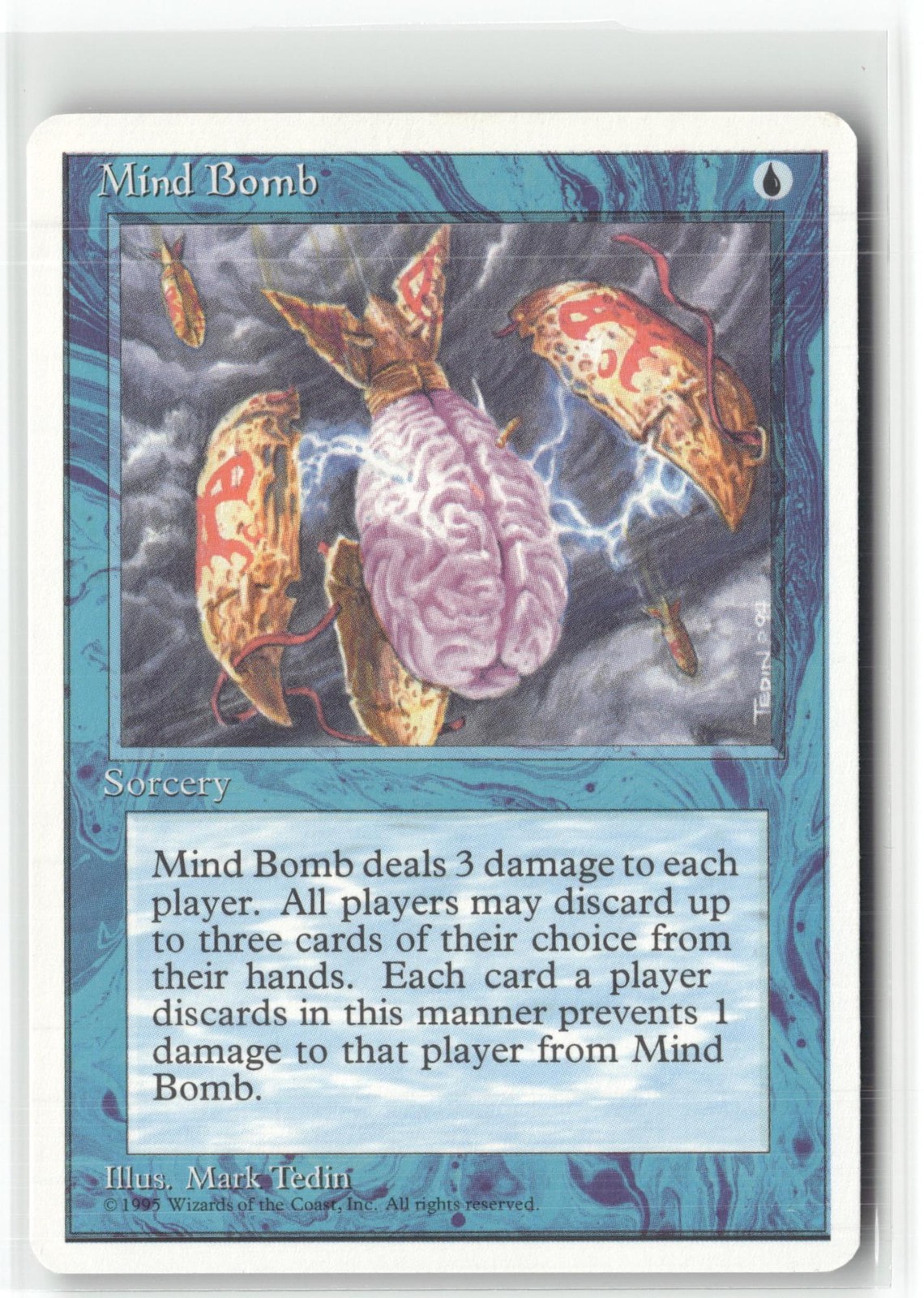 Mind Bomb Fourth Edition Magic: The Gathering Uncommon Lightly Played