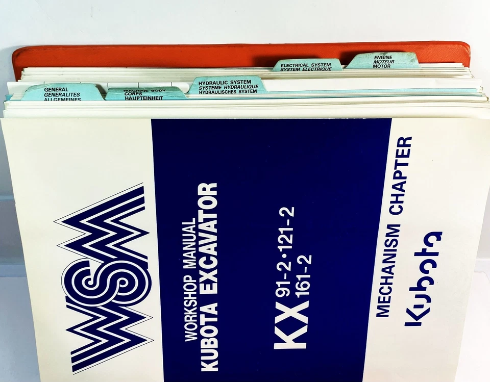 Original Kubota KX91-2 KX121-2 KX161-2 Excavator Service Workshop Repair Manual - Image 4 of 4