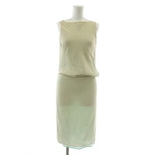 Versus Dress Silk Sleeveless Long Square Neck 26 40 M Beige XZ Used e3644a6b3703