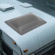 18" x 26" For RV Camper Skylight Exterior Skylight Cover Roof Top Clear Black