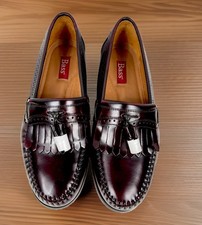 Vintage Bass "Grammer" Kiltie Tassel Loafer Oxblood Leather Sz 8.5EE