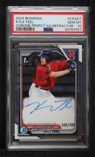 2024 Bowman Chrome Prospect Refractor 348/499 Kyle Teel PSA 10 GEM MT Auto g6p