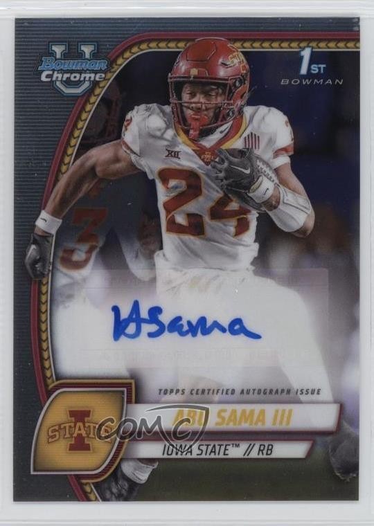 2024 Bowman U Chrome Chrome Prospect Auto Abu Sama III #PA-ASA Auto