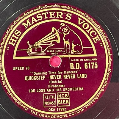 Slow Foxtrot-Little Things Mean a Lot/Quickstep - Never Neve land 78 RPM Record