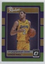 2017 Panini Donruss Optic The Rookies Lime Green Prizm 102/175 Lonzo Ball #2 9bg