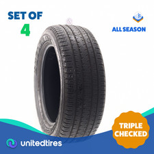 Set Of 4 Used 27555r20 Bridgestone Dueler Hl Alenza 113t - 5.5-732