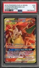 Pokemon Charizard & Braixen GX Cosmic Eclipse Holo Rare #22 PSA 5
