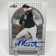 Matthew Allan 2018 Leaf Perfect Game #41 New York Mets SIGNED