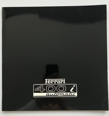 Ferrari 400i Automatic Prospekt | 226/81 | De/Fra/Eng/Ita | 1981