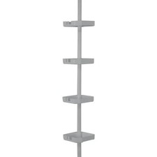 4 Tier Tension Corner Shower Organizer Caddy in Grey