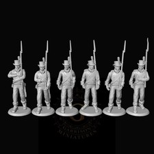 Spanish Infantry Round Hats March 28mm Napoleonic Wargame Display Miniatures