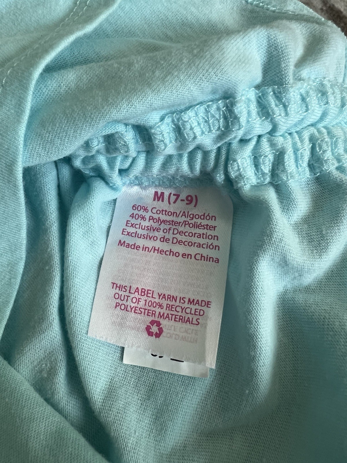 Juniors Blue Basic Top with Pocket - image 3