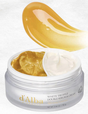 d'Alba White Truffle Double Aqua Serum & Intense Cream Vegan Skincare 2-in-1