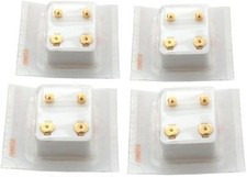 "Studex 24K Gold Earrings Plated Ball Stud Piercing Jewelry, Pack of 4 Pairs "