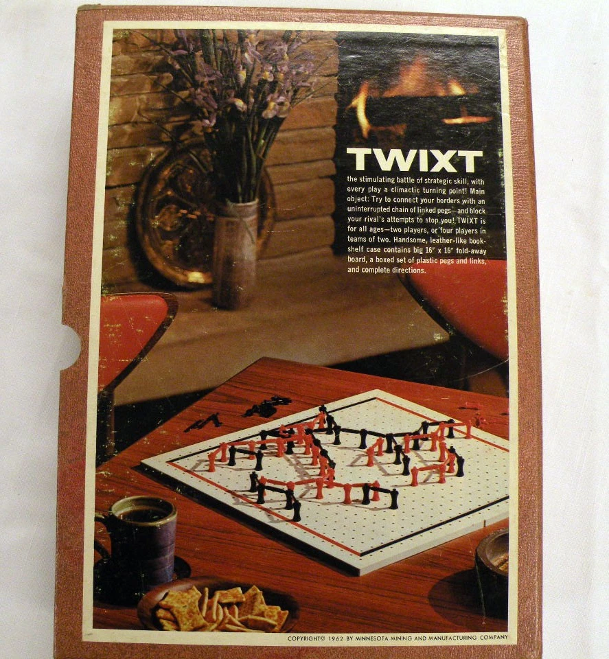 Vintage Twixt Board Game 3M Ingenious New Strategy Game for Two 1962 Complete - Image 2 of 4