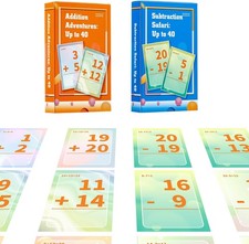 Addition and Subtraction Flash Cards, Math Facts Flashcards 1-20, Math Manipulat