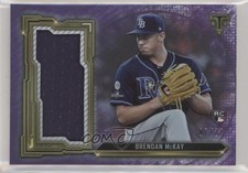 2020 Topps Triple Threads Single Jumbo Relics Amethyst 7/27 Brendan McKay 9su