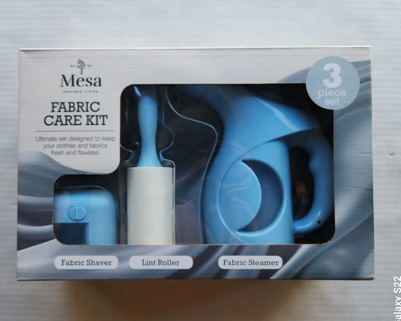 Mesa Inspired Living Fabric Care Kit 3 Piece Set - Fabric Steamer & Shaver, Lint
