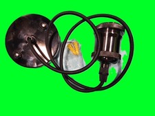 E27 ES Screw Pendant Lamp Kitchen Bar Hanging Ceiling Rose Light Gunmetal 90cm