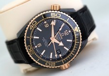 Omega Seamaster Planet Ocean Deep Black - Sedna Gold and Black GMT Watch